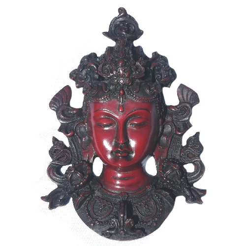 Large Green Tara wall hanging wood color RM-015R